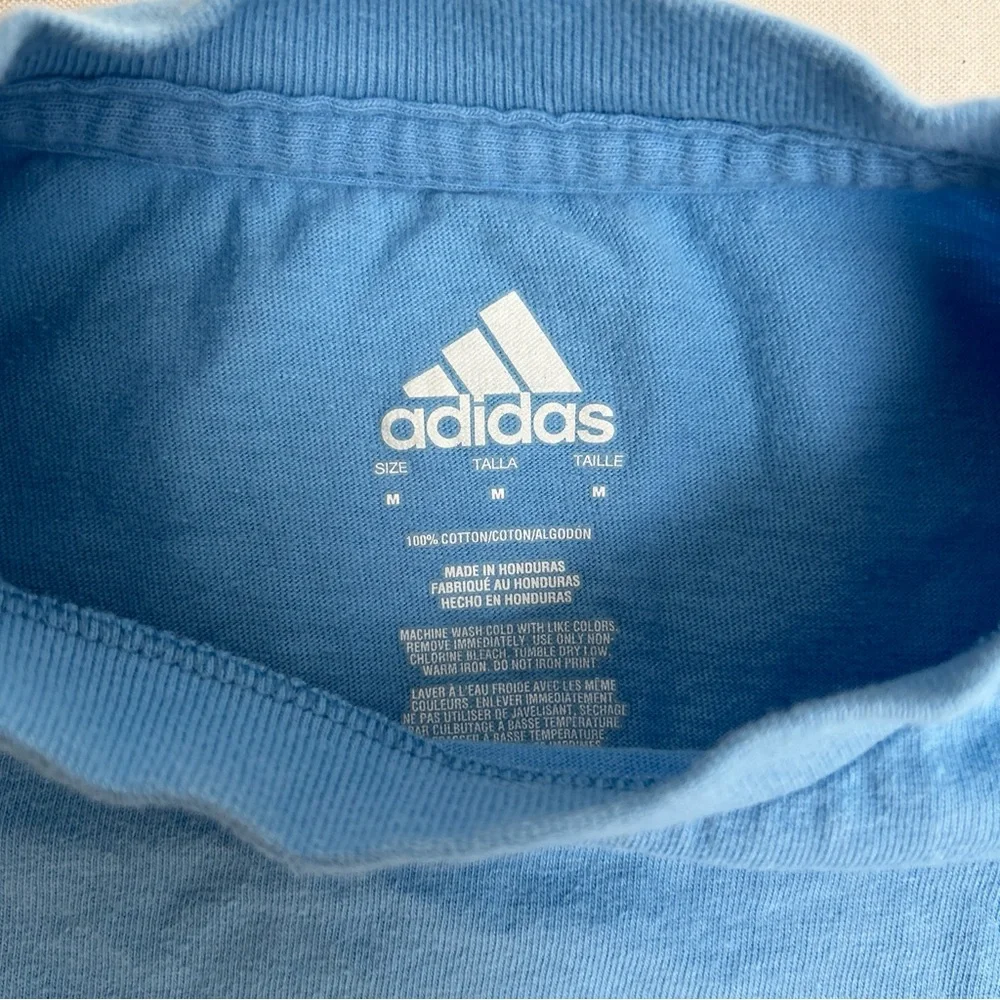 Vintage Adidas Small Logo Blue T Shirt Size‎ Medium
